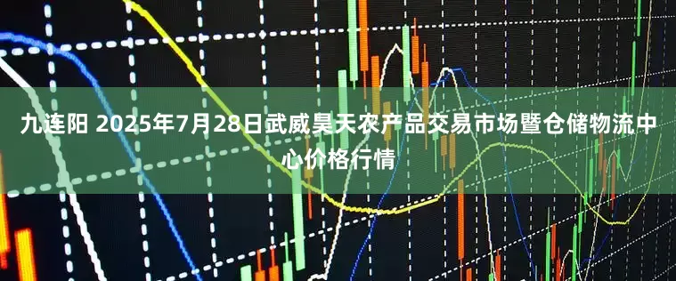 九连阳 2025年7月28日武威昊天农产品交易市场暨仓储物流中心价格行情